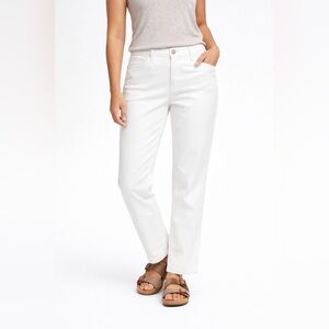 Lululemon White High Rise Stretch Pants Size 28 Straight Leg Office Travel